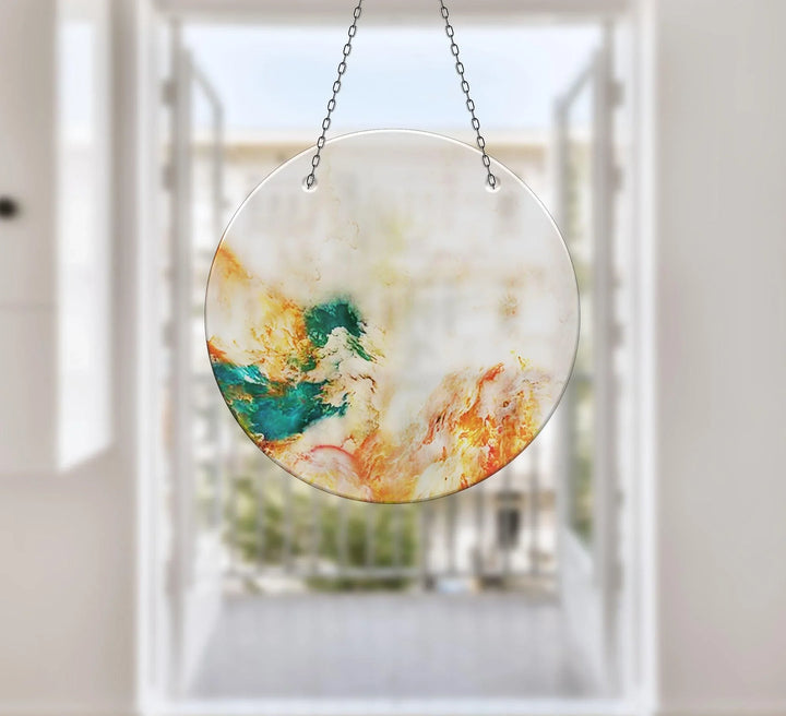 Colorful Alcohol Ink Art Suncatcher Perfect Gift | Myphotostation