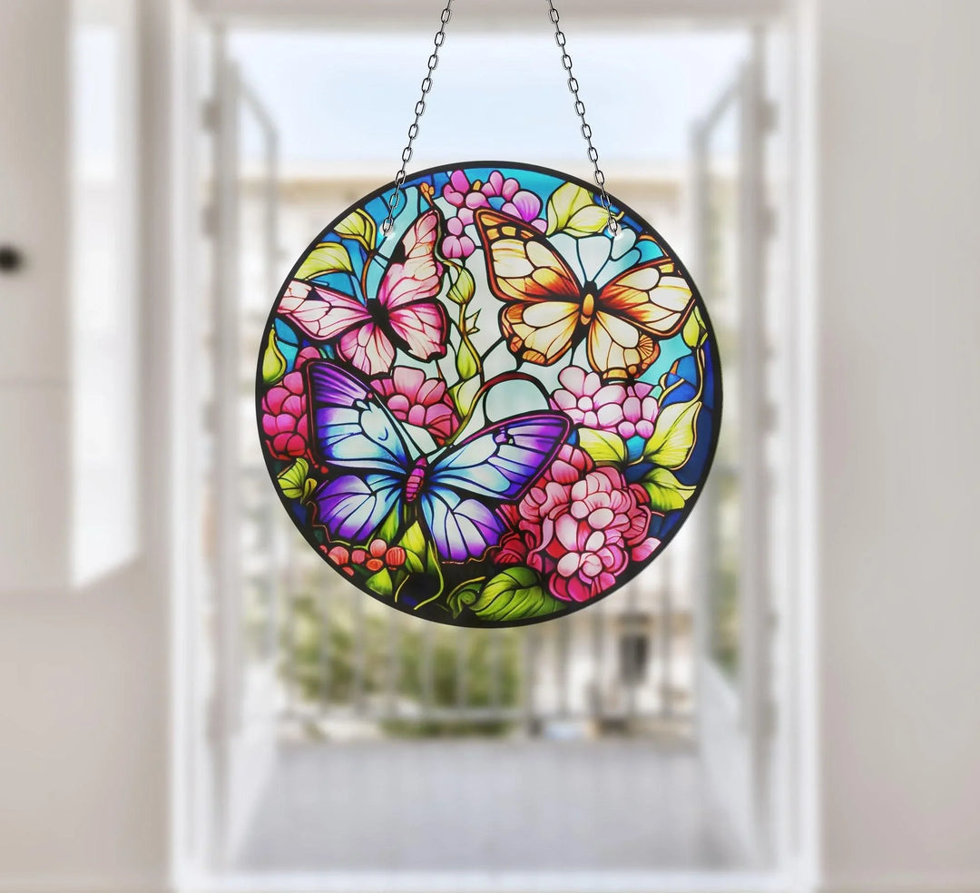 Butterflies Suncatcher Decor Transform Windows with Suncatchers | Myphotostation