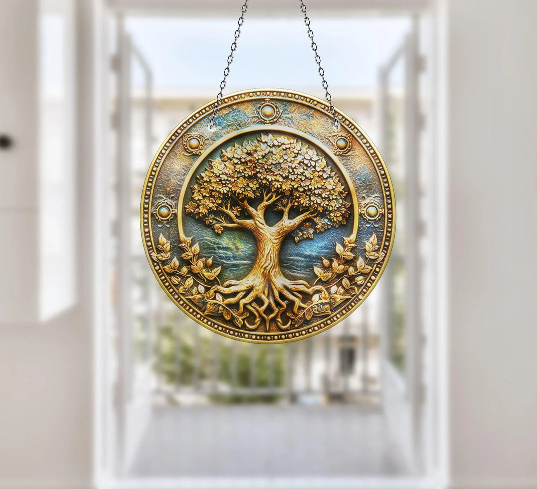 Metal Life of tree Suncatcher Transform Windows with Suncatchers | Myphotostation
