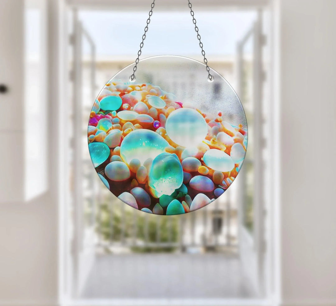 Blue Zen Spa Stone Suncatcher Perfect Gift | Myphotostation