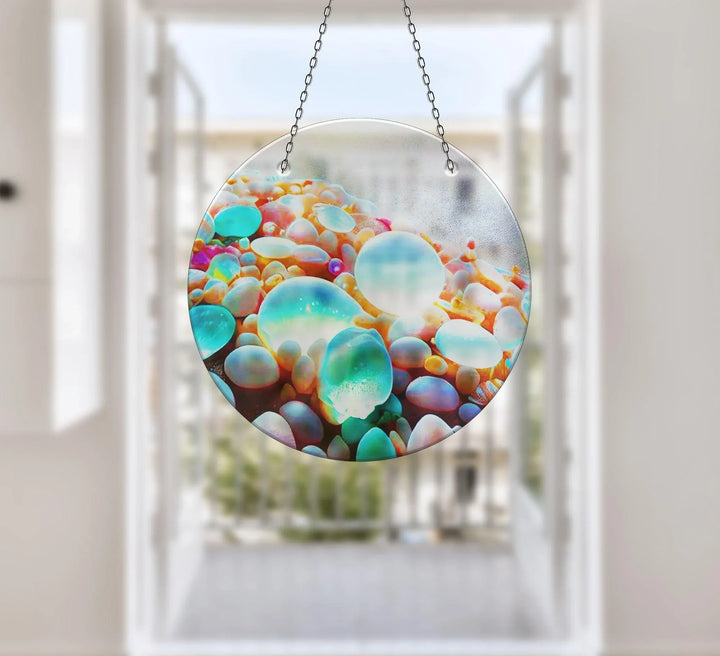 Blue Zen Spa Stone Suncatcher Perfect Gift | Myphotostation