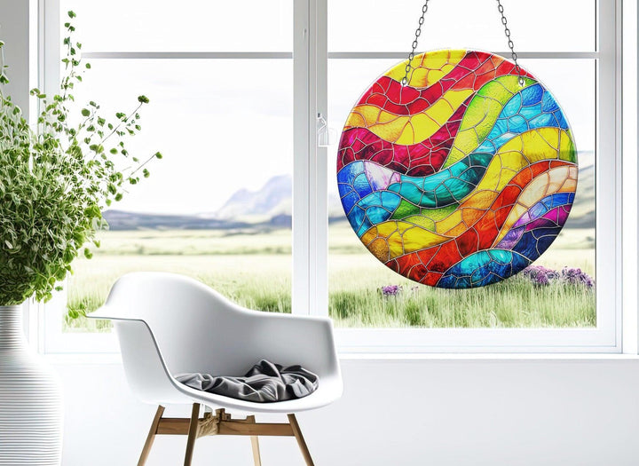 Colored Stained Decor Suncatcher Add Color with Stained Glass Suncatchers for Home | Myphotostation