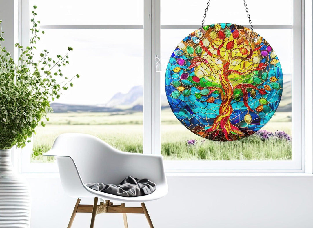 Vivid Life of tree Suncatcher Decor Sun Catcher for Window | Myphotostation