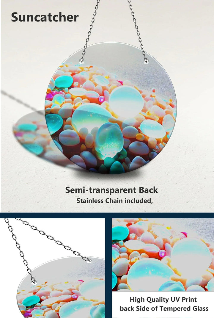 Blue Zen Spa Stone Suncatcher - MyPhotoStation
