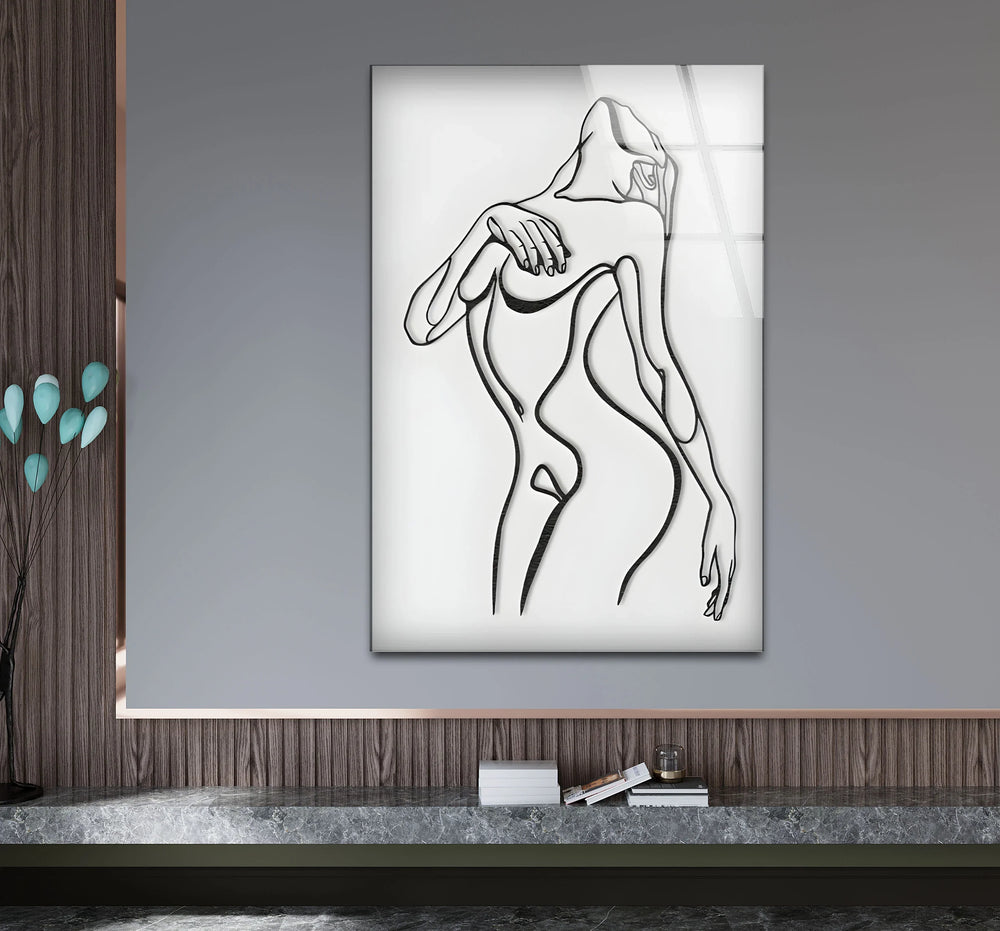 Striking erotic drawings paired with sensual sexy artwork for modern spaces