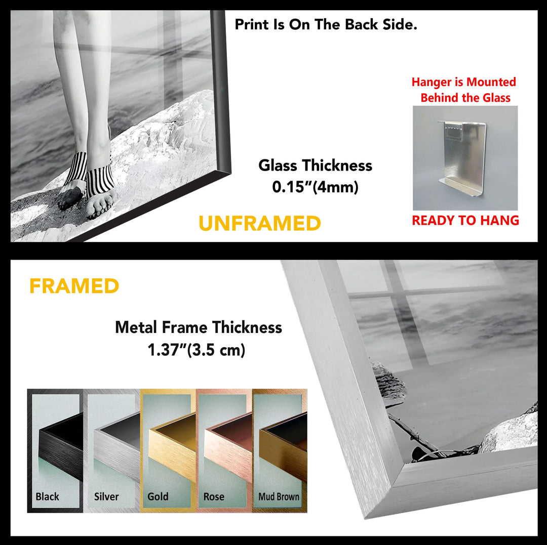 Marilyn Monroe in Alberta Black And White Glass Wall Art - MyPhotoStation