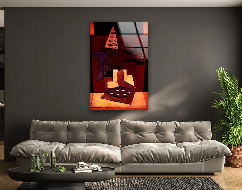 Birds of a Feather by Pablo Picasso Glass Wall Art - MyPhotoStation