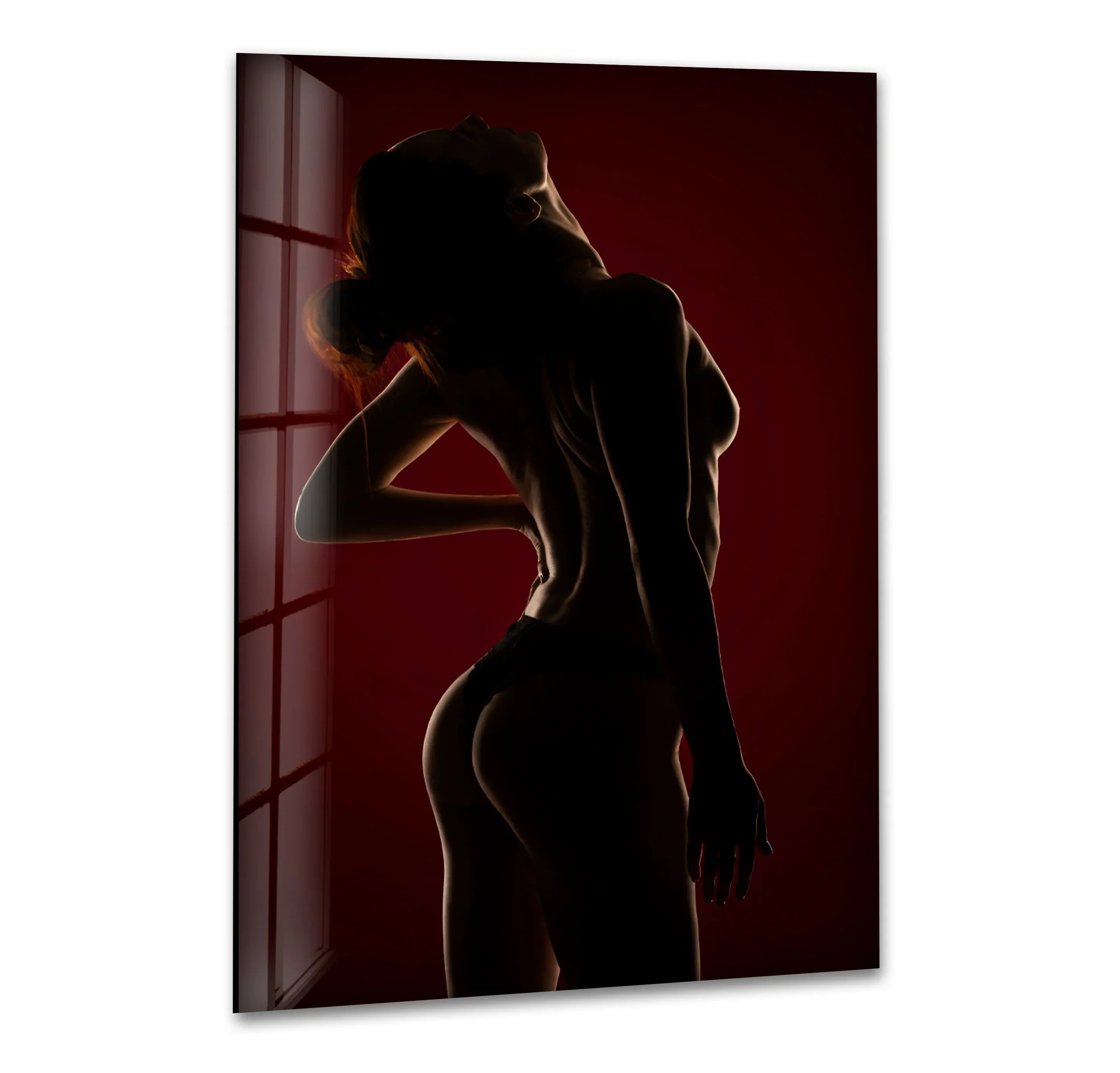 Sophisticated erotic artwork blending nude art and modern design