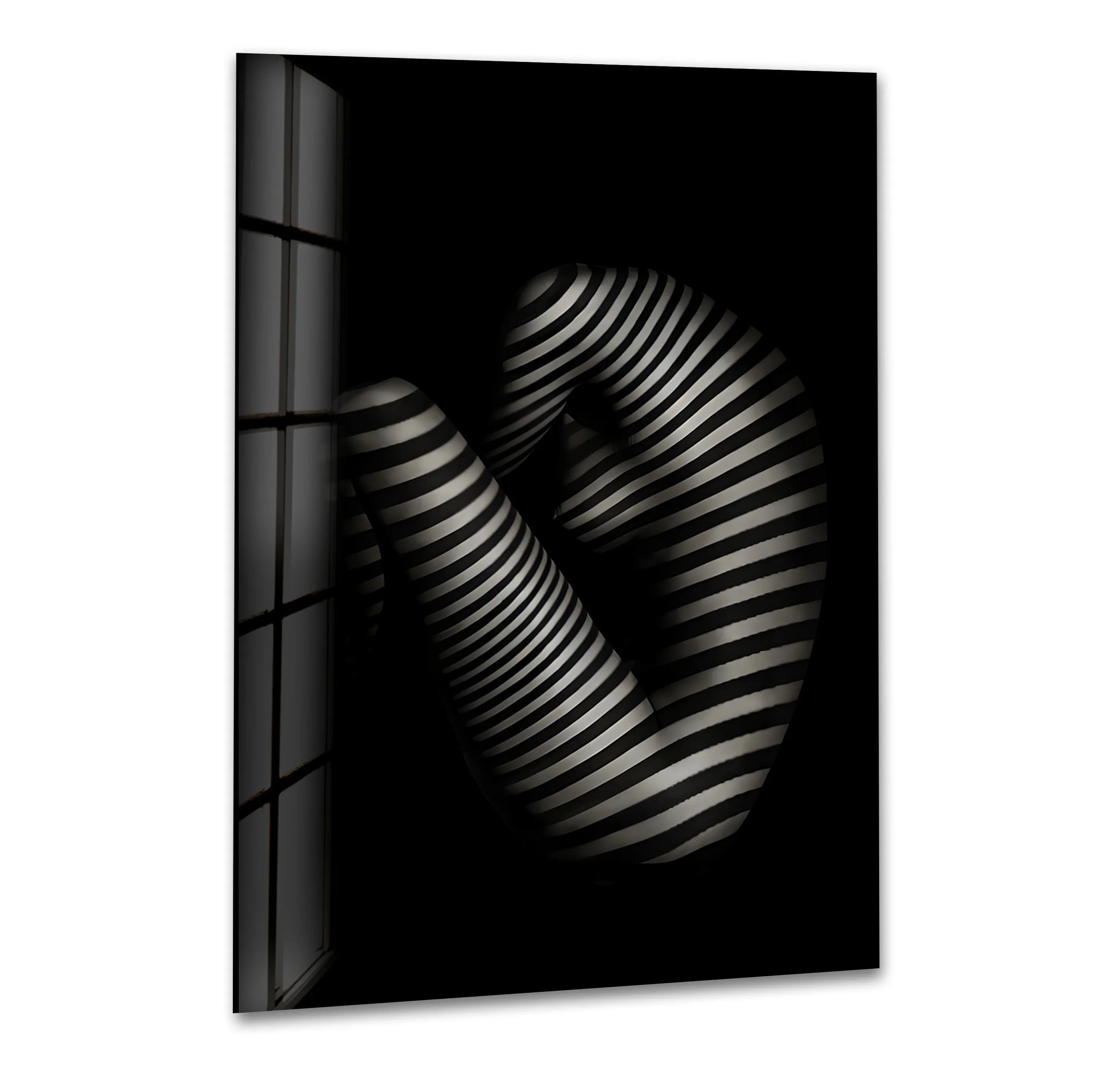 Erotic paintings and nude art combined with striking sexy decor aesthetics