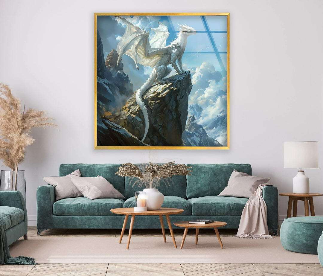 Celestial Dragon Art: Embrace strength and serenity with this stunning piece of mythical artistry.
