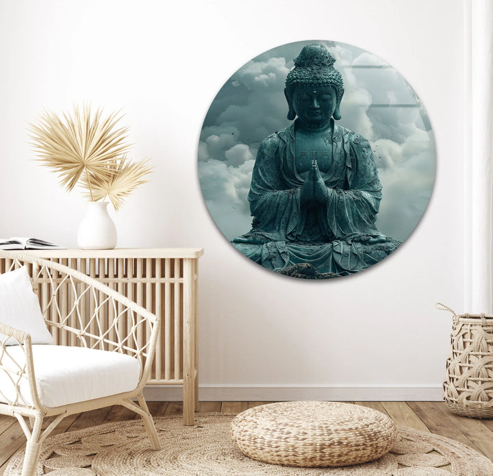 Buddha Glass Print Wall Art Pieces