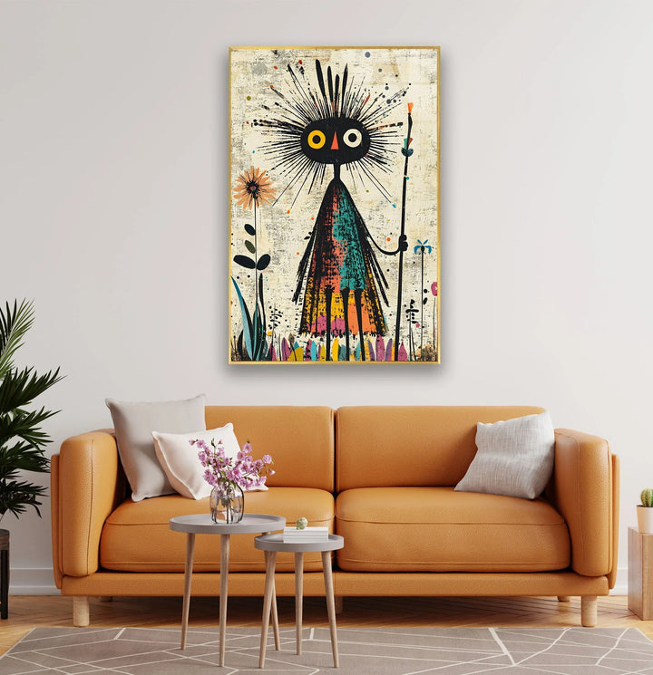 African Figure Paint Glass Wall Art picture on glass wall art, photos printed on glass