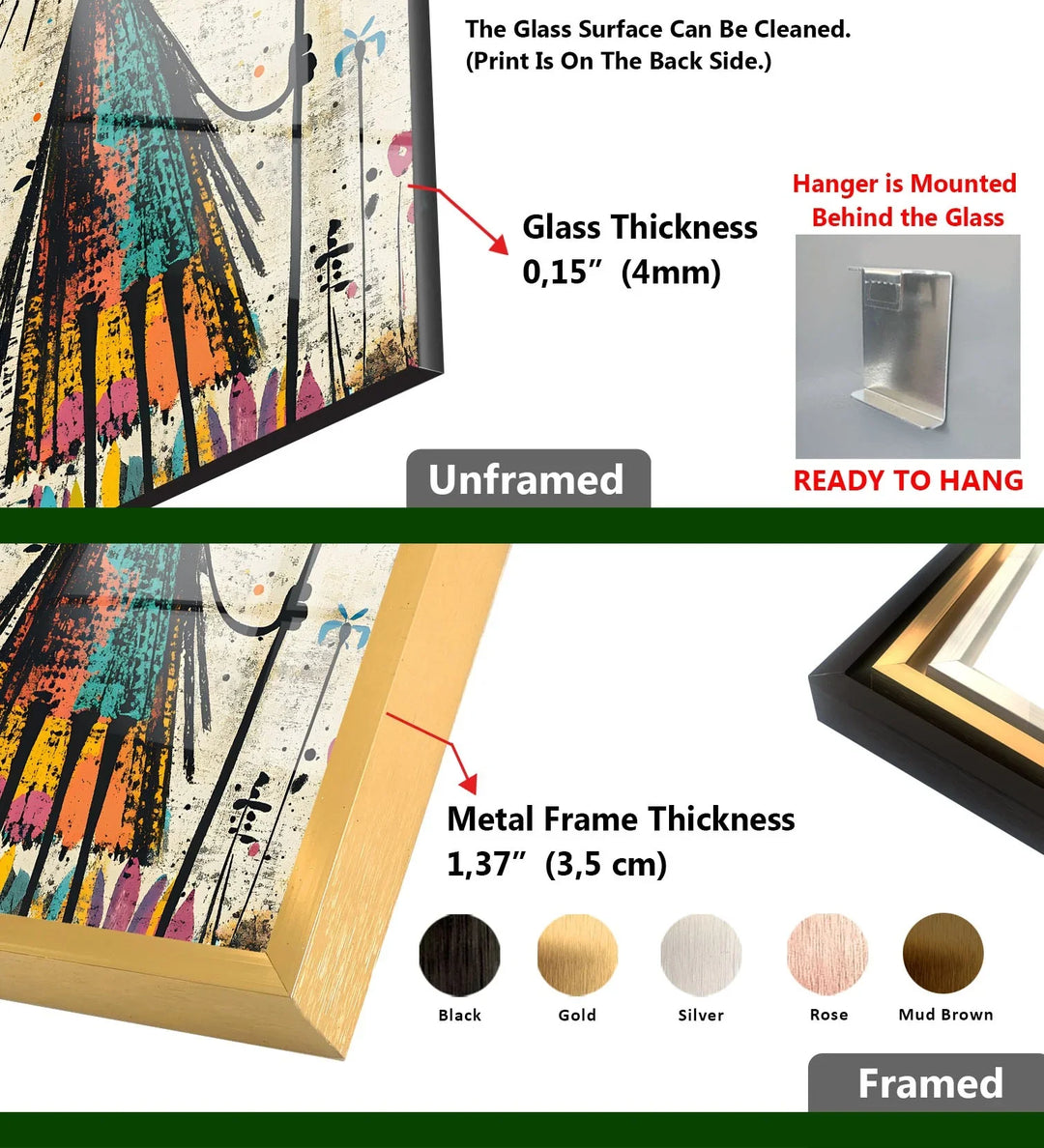 African Figure Paint Glass Wall Art - MyPhotoStation