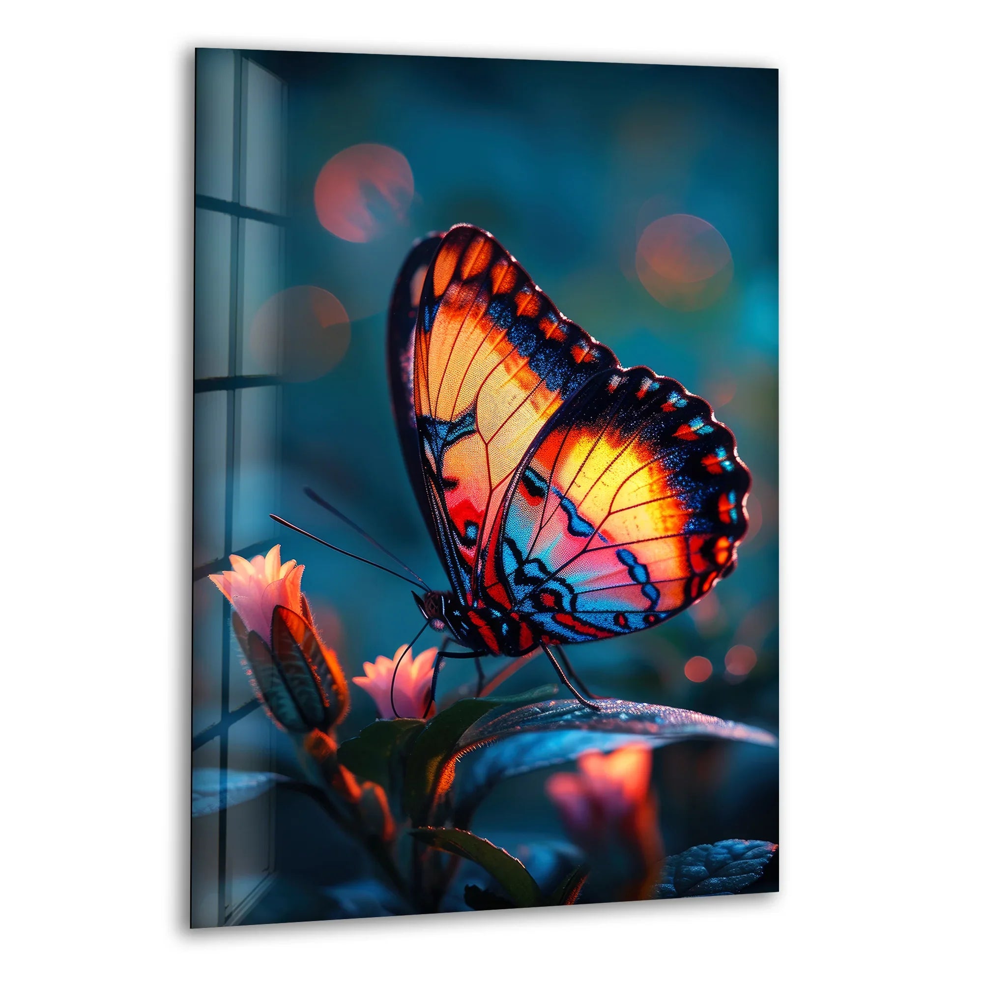 Vivid Butterfly Wall Art – Stunning Glass Decor – MyPhotoStation