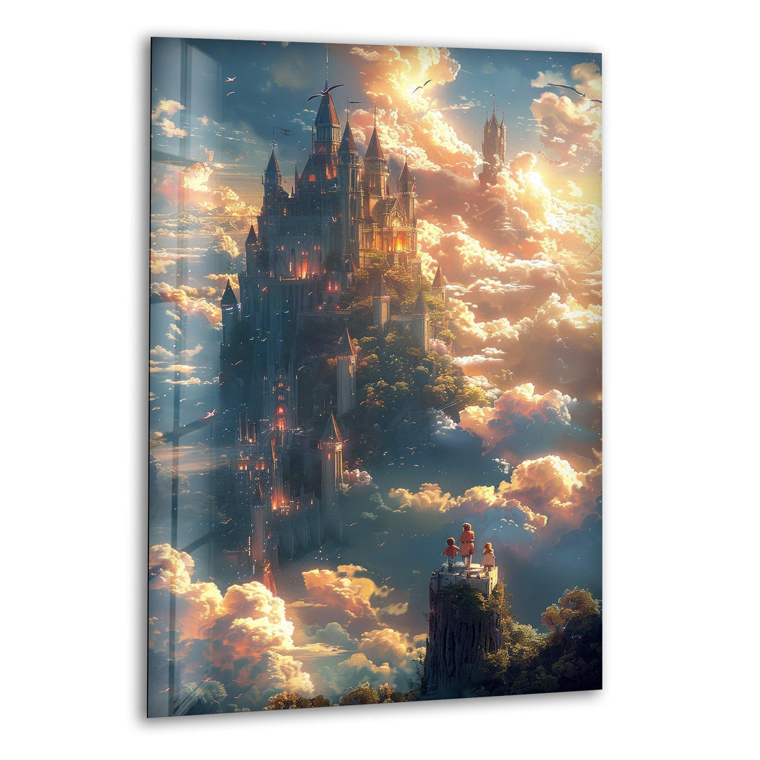 Makoto Shinkai Style Illustration Glass Wall Art - MyPhotoStation