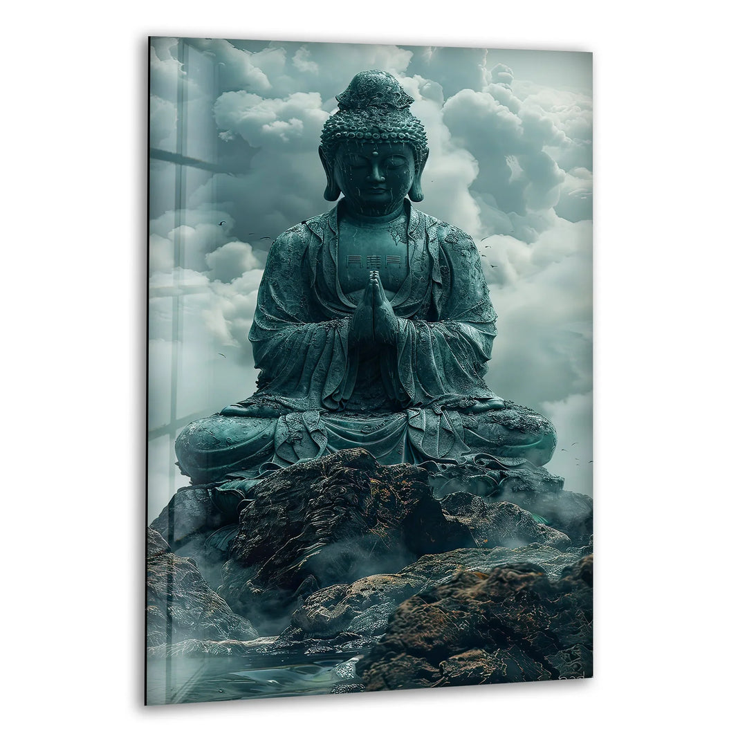 Buddha Glass Wall Decor for Homes