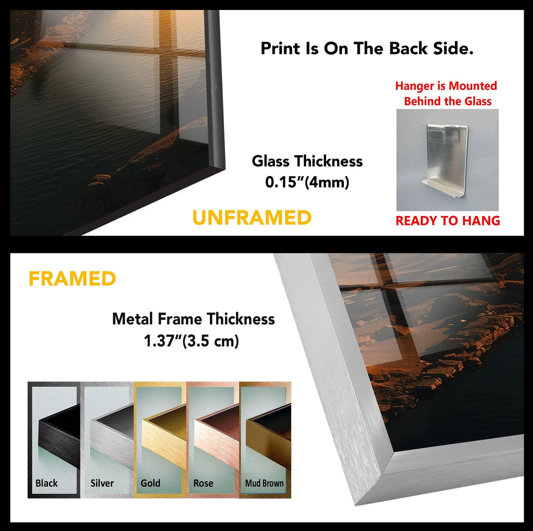 Pyramids Egyptian Glass Wall Art - MyPhotoStation