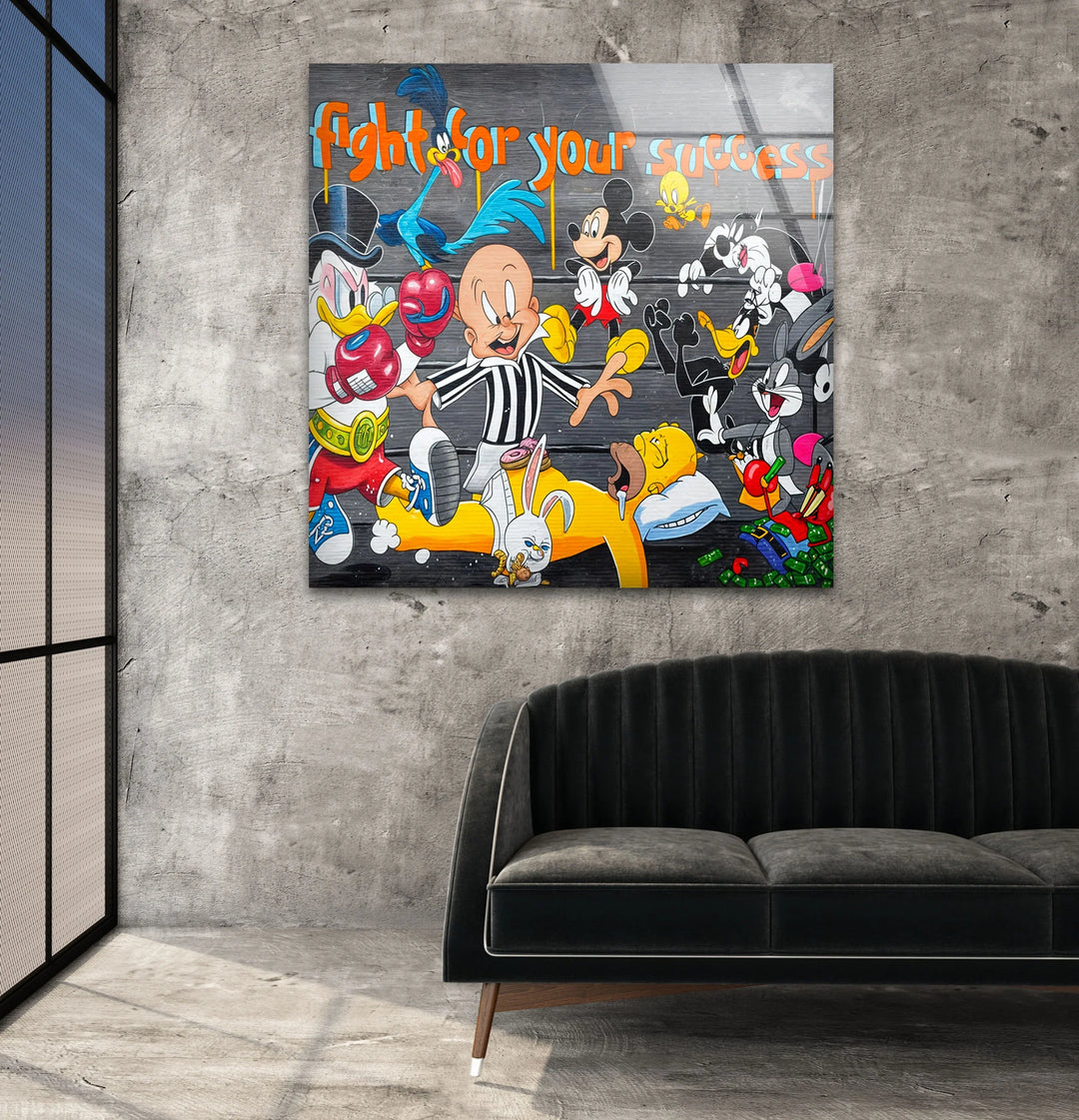 Fight Your Success Glass Wall Art stained glass wall art, stained glass wall decor