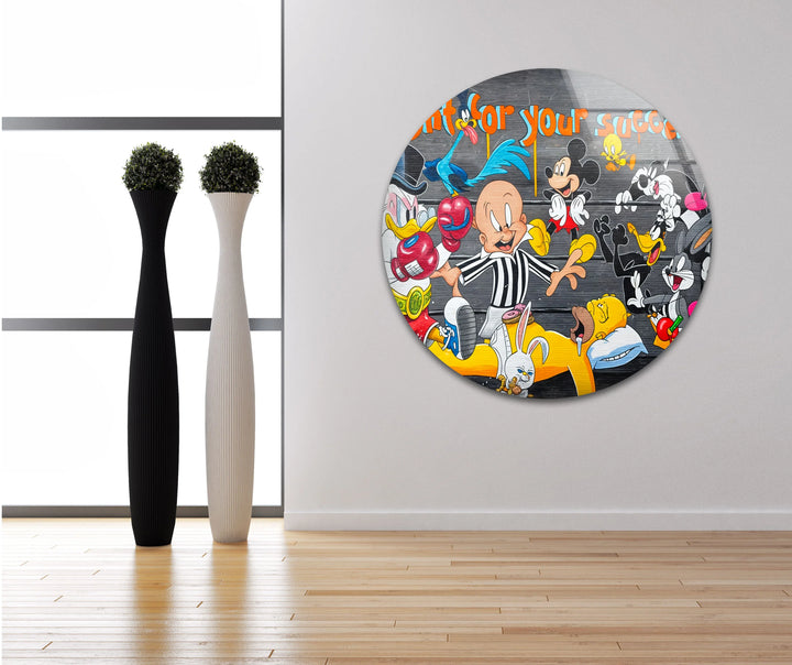 Fight Your Success Glass Wall Art photo print on glass, prints on glass wall art