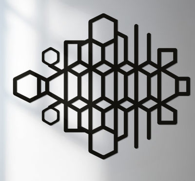 Modern Geometric Metal Wall Art