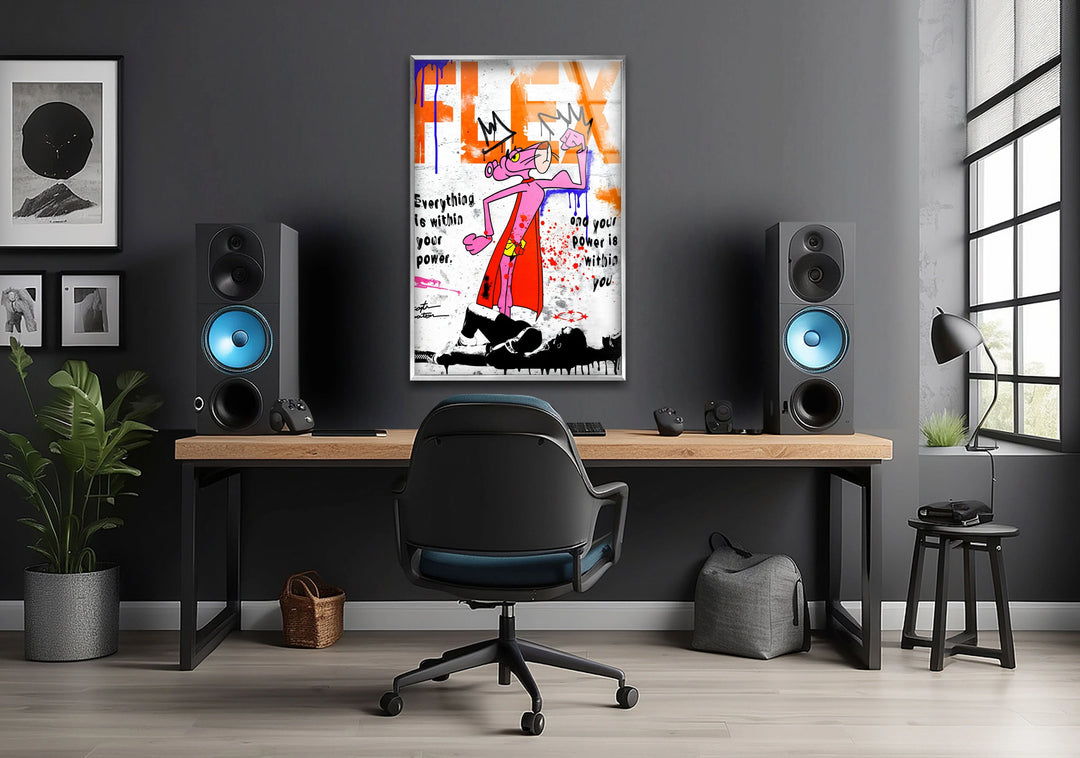 Flex Your Power Glass Wall Art large glass photo prints, glass wall photos