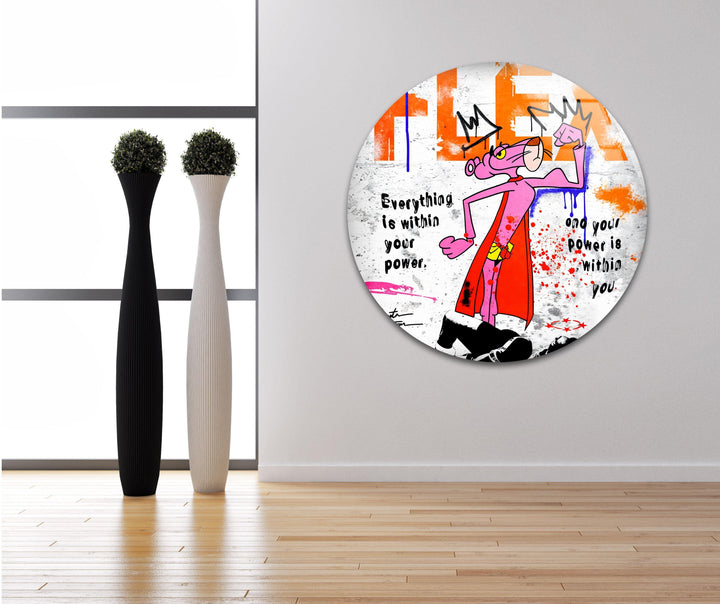 Flex Your Power Glass Wall Art glass wall decor, glass wall art decor