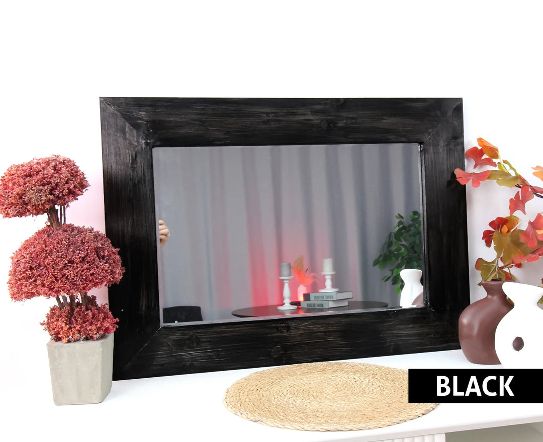 Antic Wooden Wall Mirror - MyPhotoStation