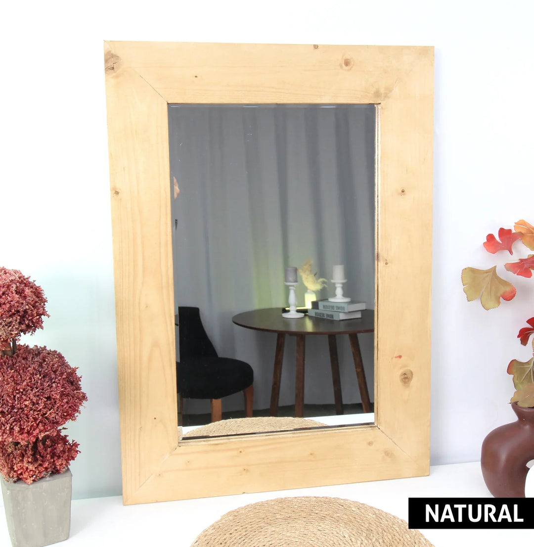 Anfora Wooden Wall Mirror - MyPhotoStation