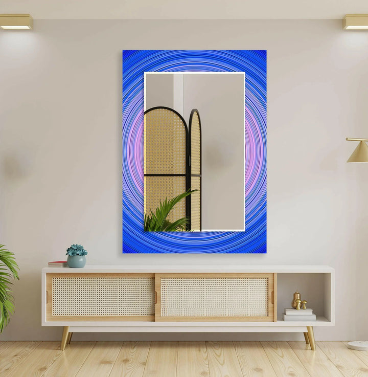 Light Purple Round Wall Mirror Red Wall Mirror