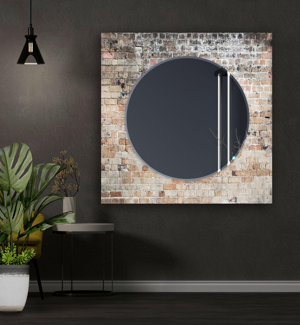 Brick Design Wall Mirror Marble Mirror