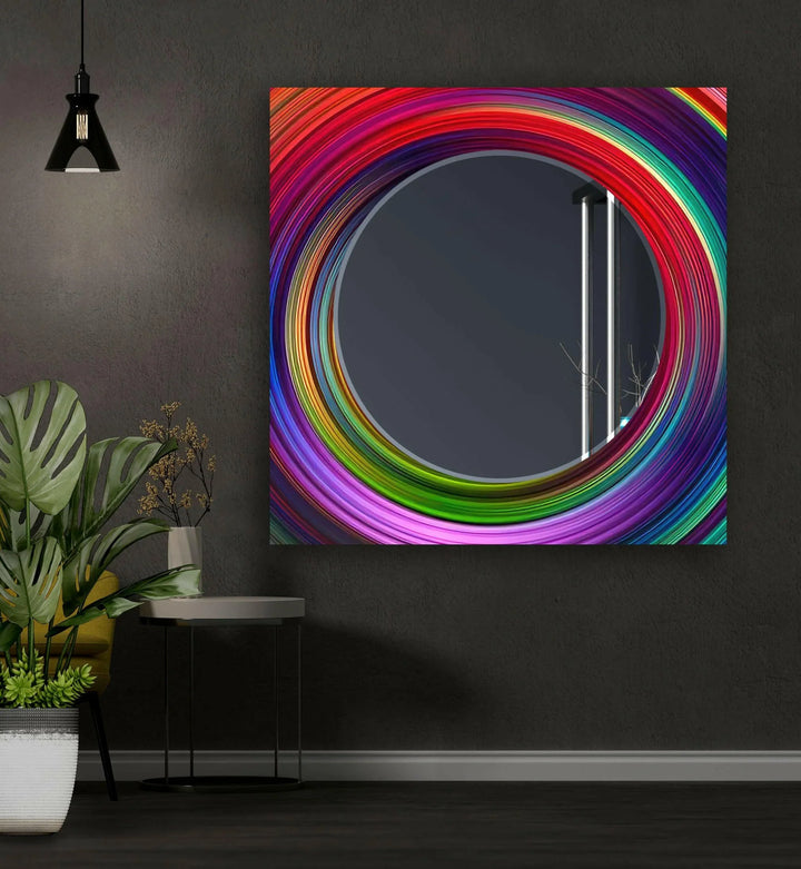Colored Circles Wall Mirror - MyPhotoStation