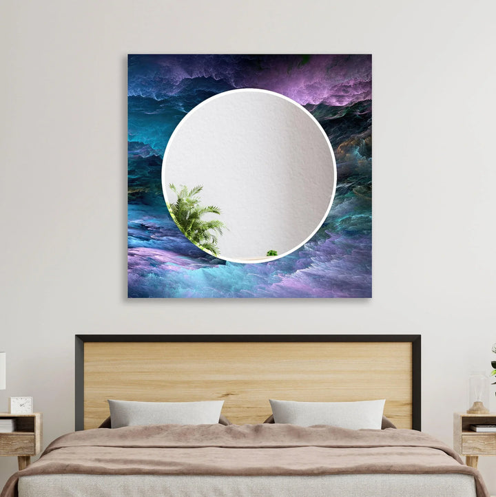 Blue and Purple Wall Mirrors gold floor mirror