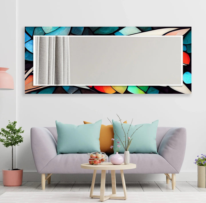 Zen Spa Stones Round Wall Mirror long mirror