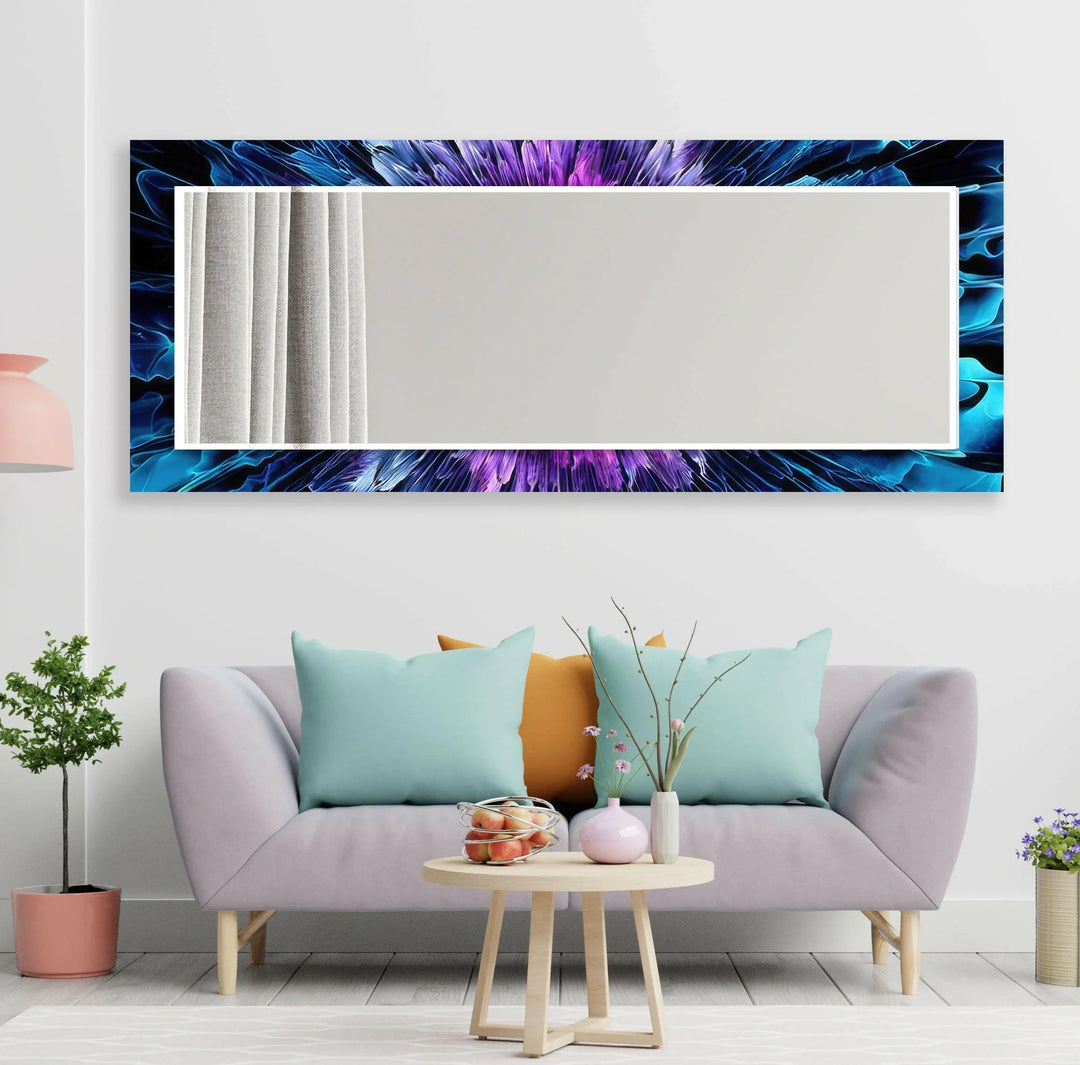 Blue Bathroom Wall Mirrors huge wall mirror