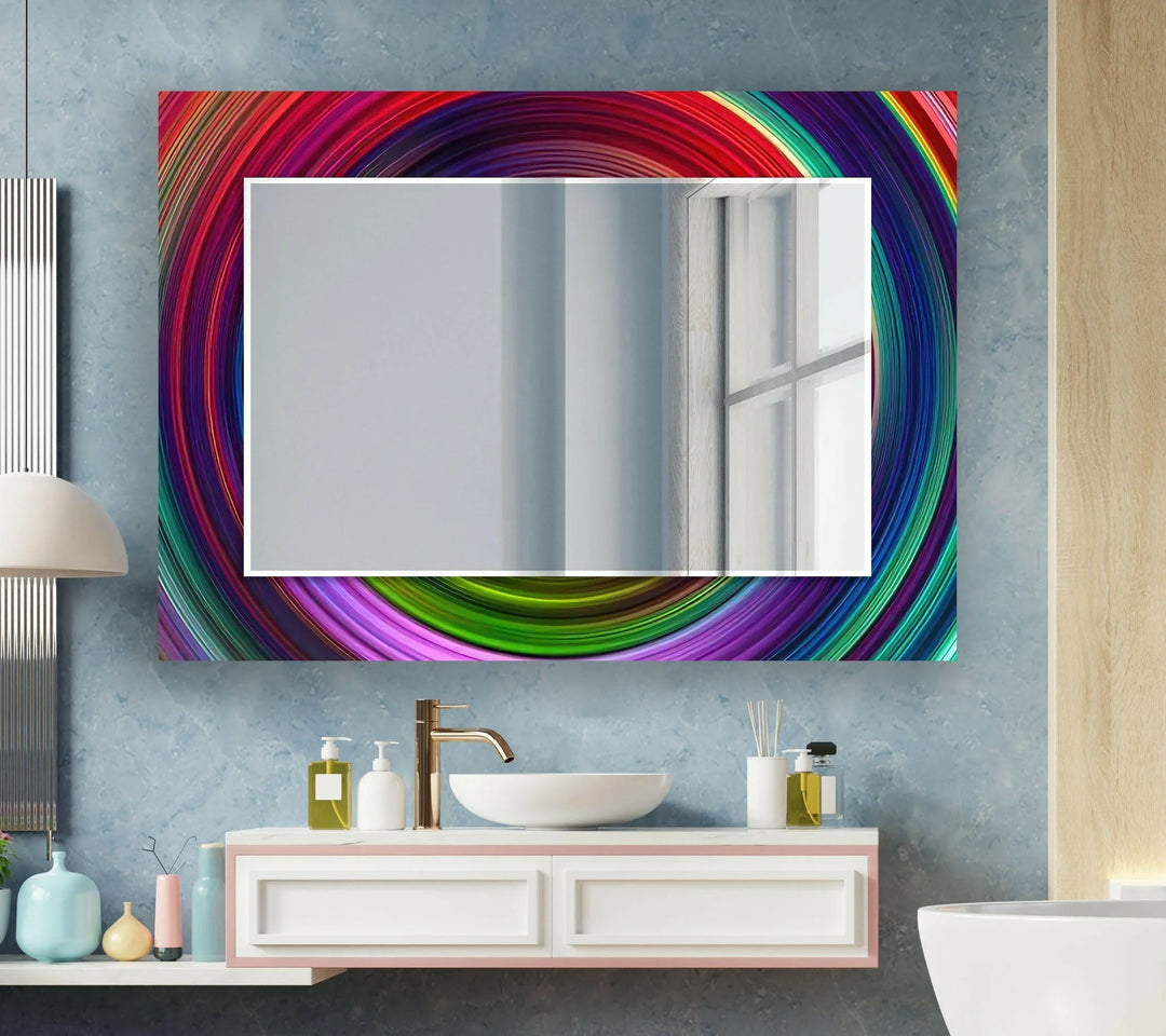 Colored Circles Wall Mirror - MyPhotoStation