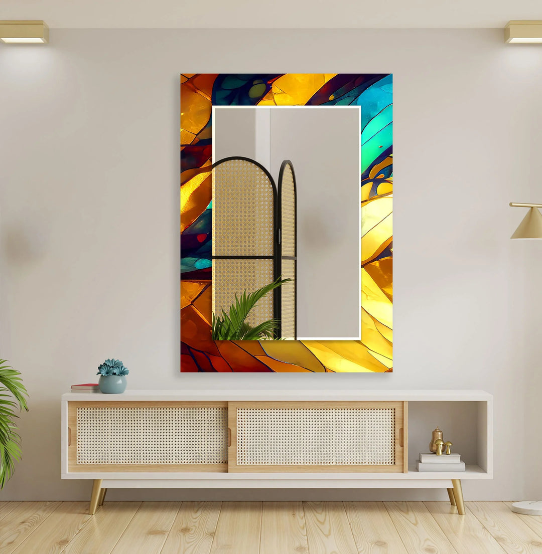 Stained Gold Wall Mirror full length mirrors