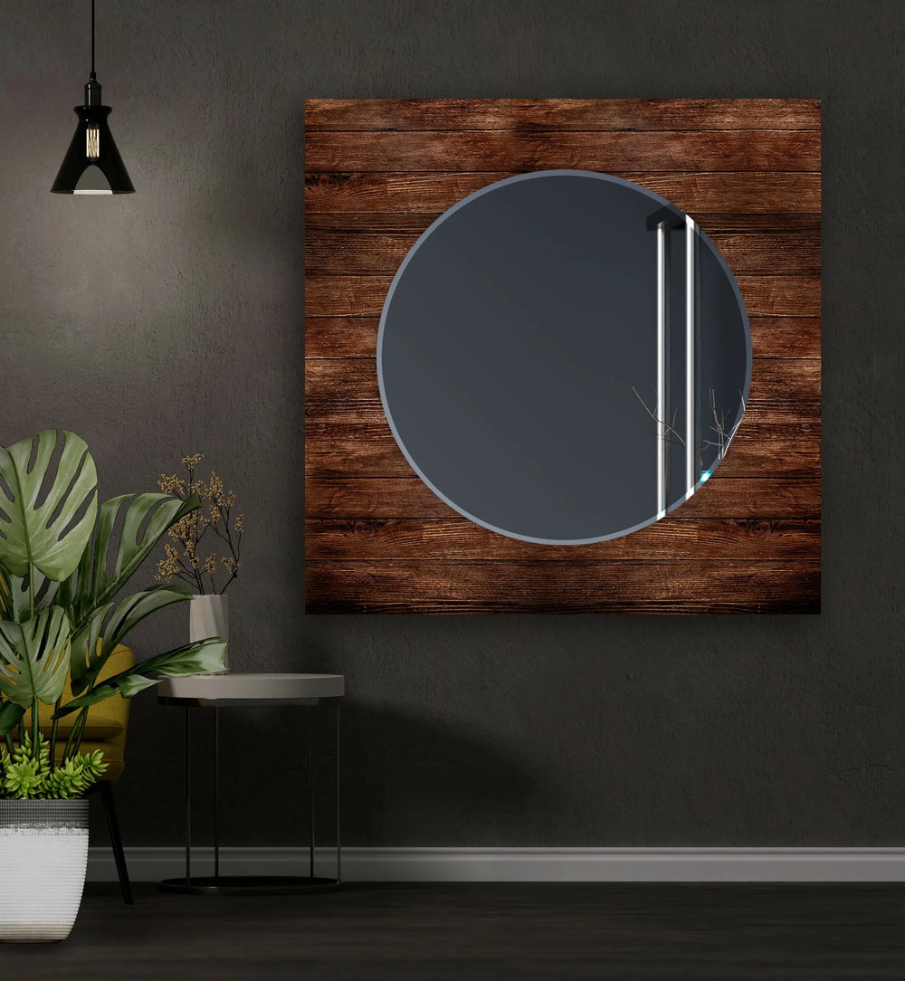 Brown Wood Wall Mirrors big mirror for living room