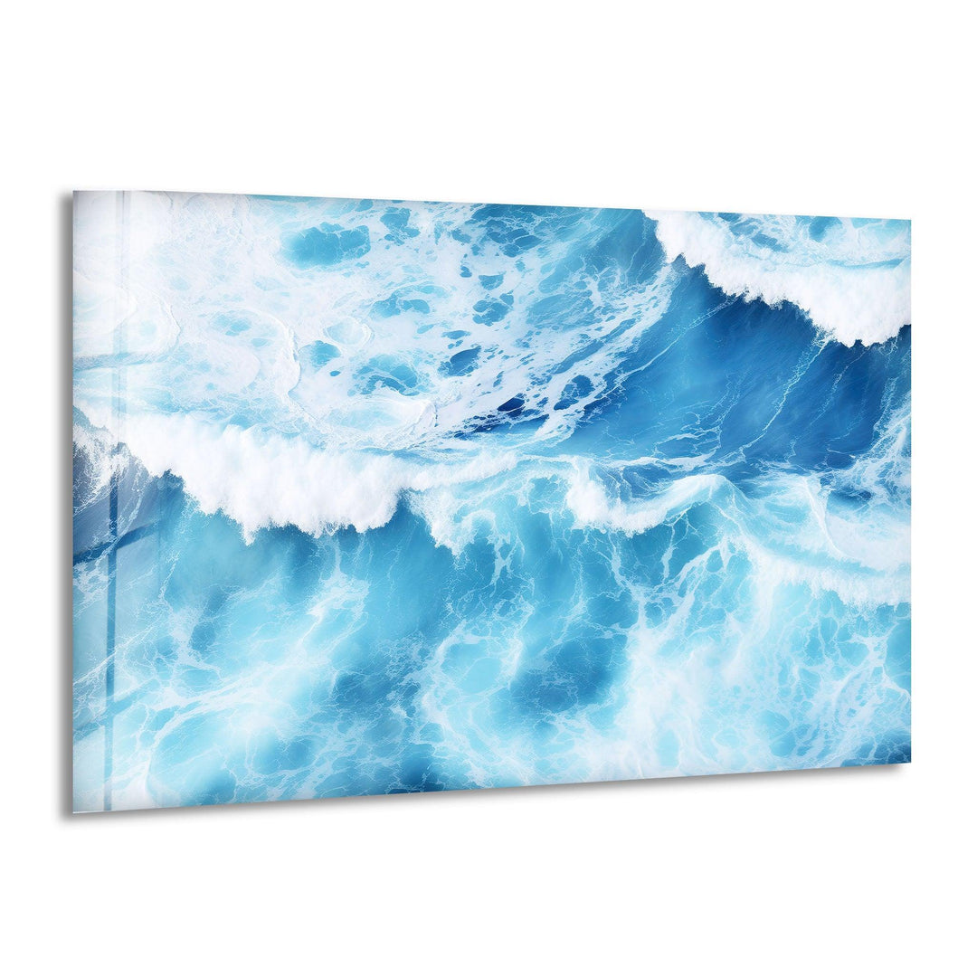Ocean Big Waves Glass Wall Art glass image printing, glass prints from photos