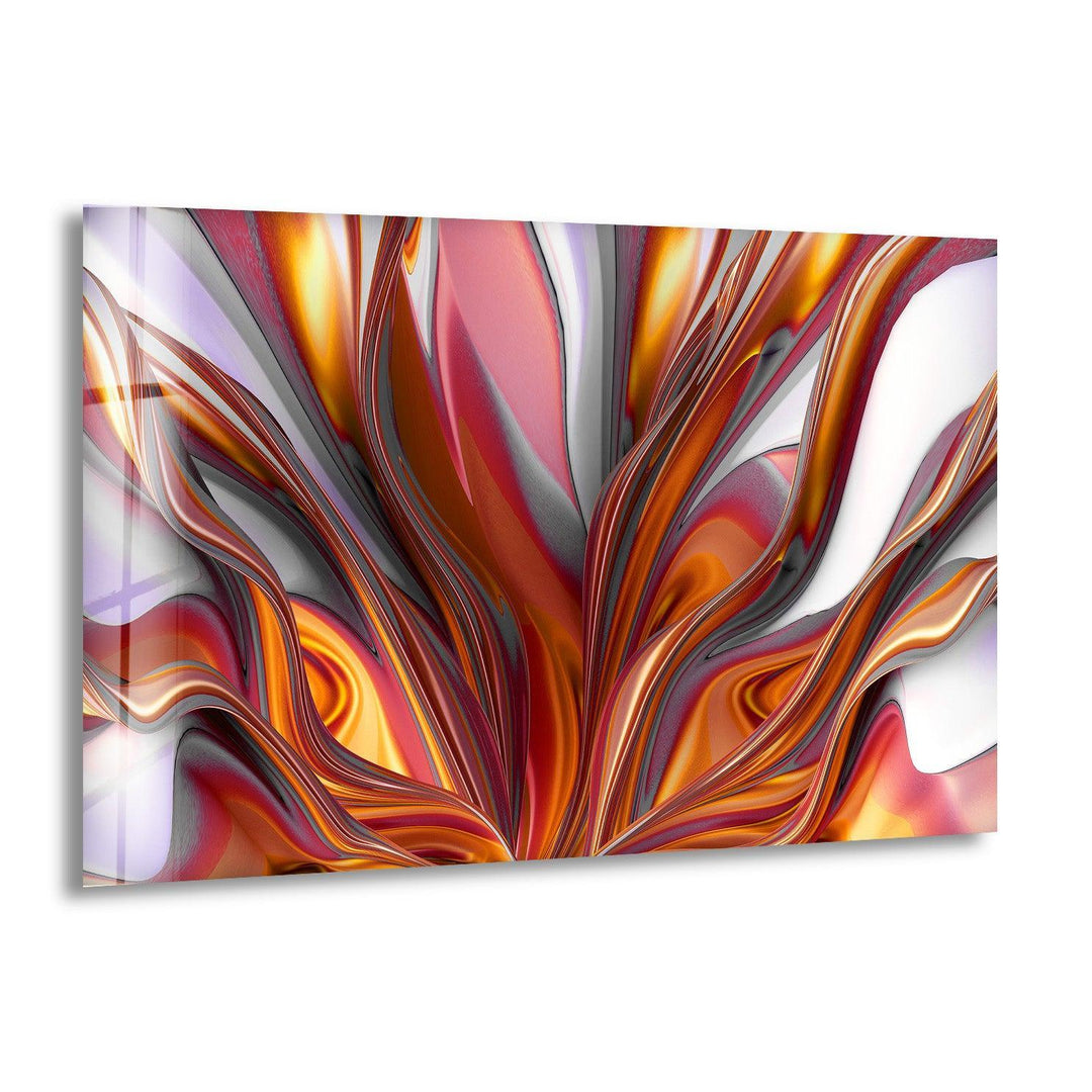Brown Volumetric Abstract Glass Wall Art - MyPhotoStation