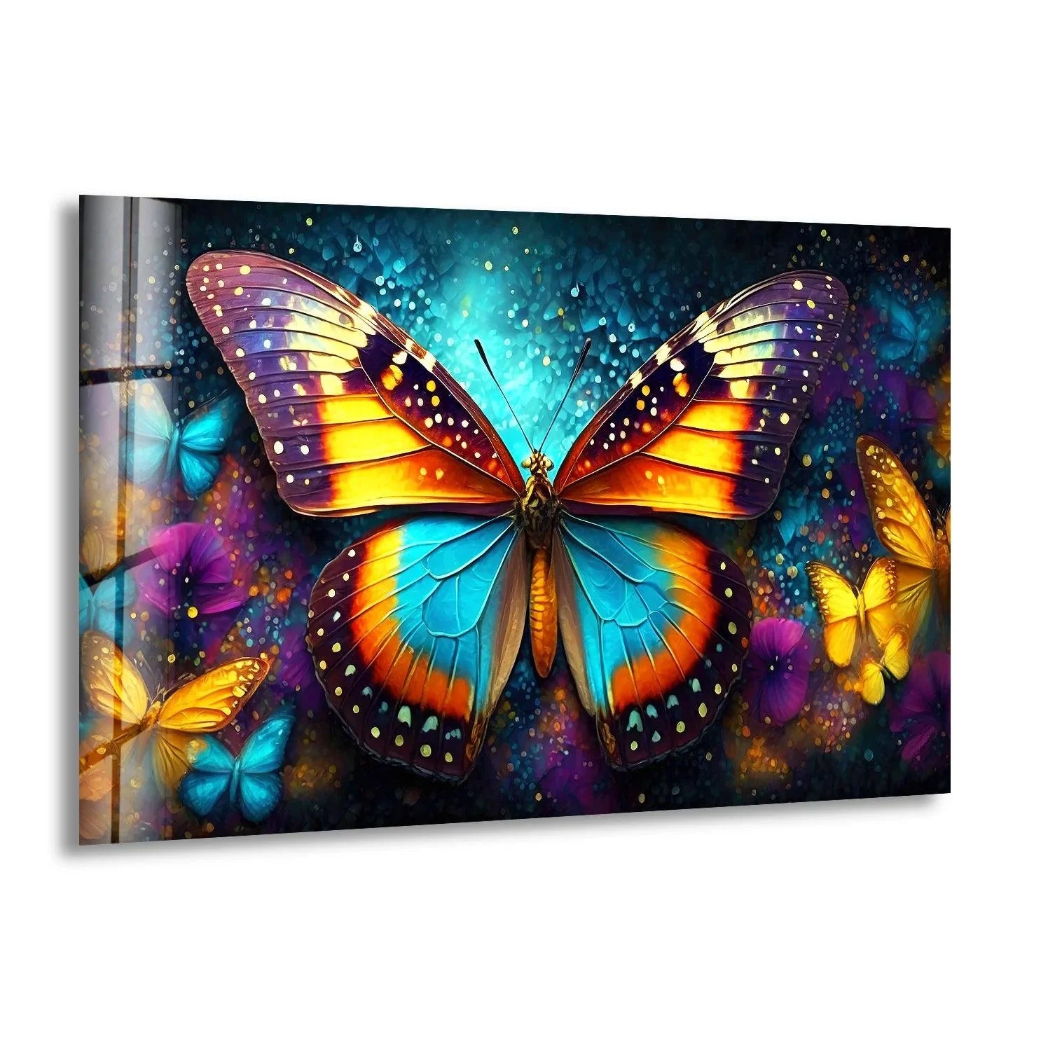 Rainbow Butterfly Wall Art – Vibrant Decor – MyPhotoStation