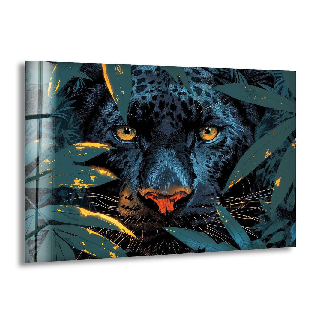 Panther Painting Glass Wall Art art glass wall art, glass wall art pictures