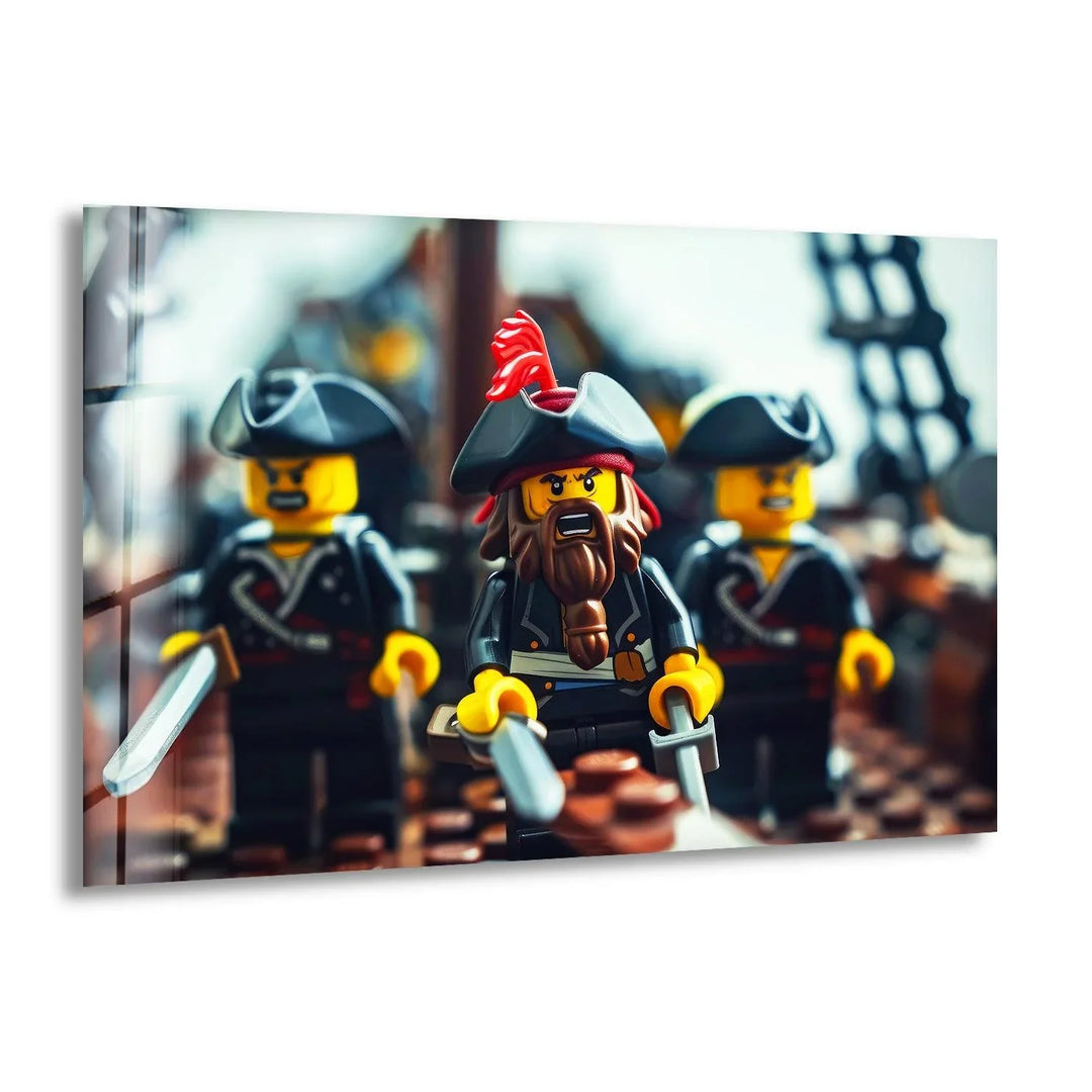 Captain Jack Sparrow Print on Glass Art Pieces