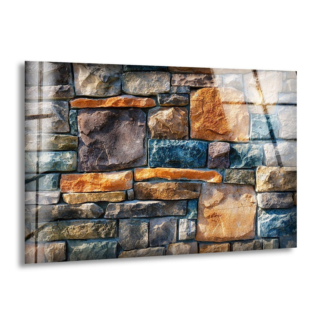Brick Wall Tile Glass Wall Art - MyPhotoStation
