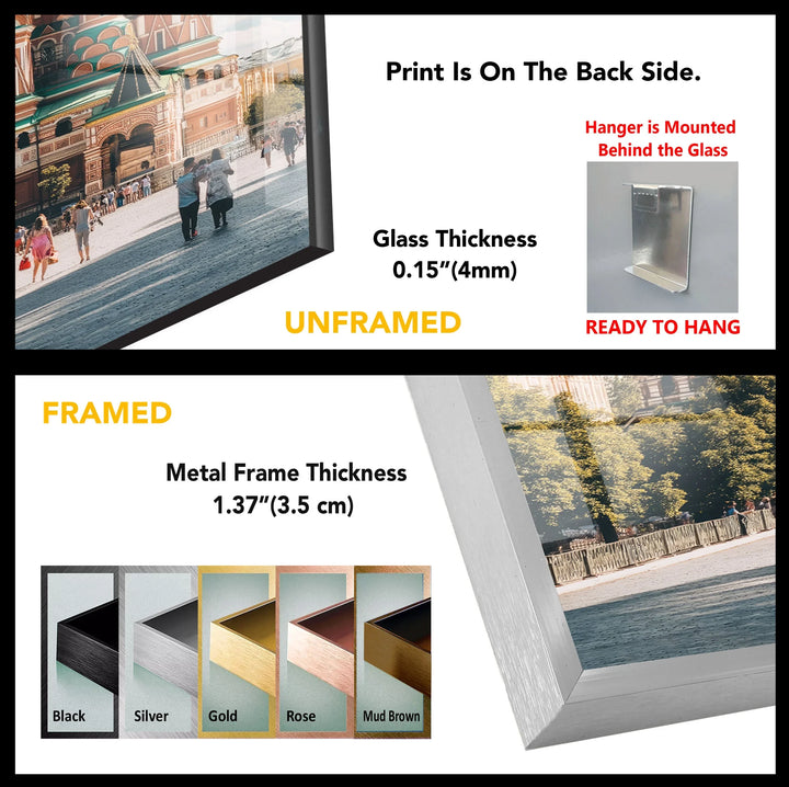 Moscow Saint Basils Glass Wall Art - MyPhotoStation