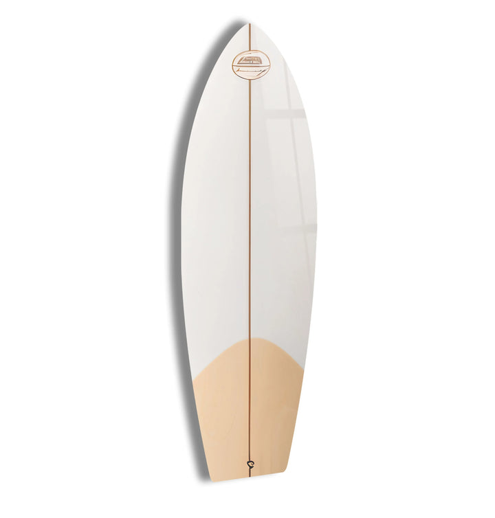 Brown White Surfboard Wall Art - MyPhotoStation