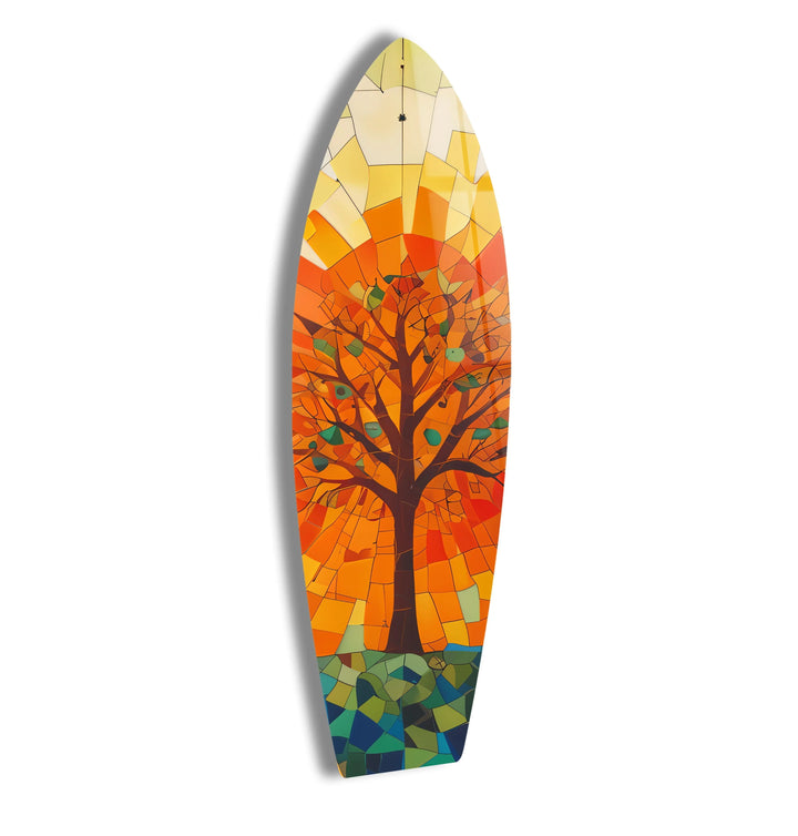 Stained Tree Surfboard Wall Art - MyPhotoStation