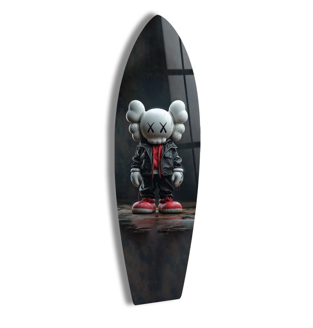 Kaws Inspired Surfboard Wall Art – Urban Street Art & Figurine Design - MyPhotoStation