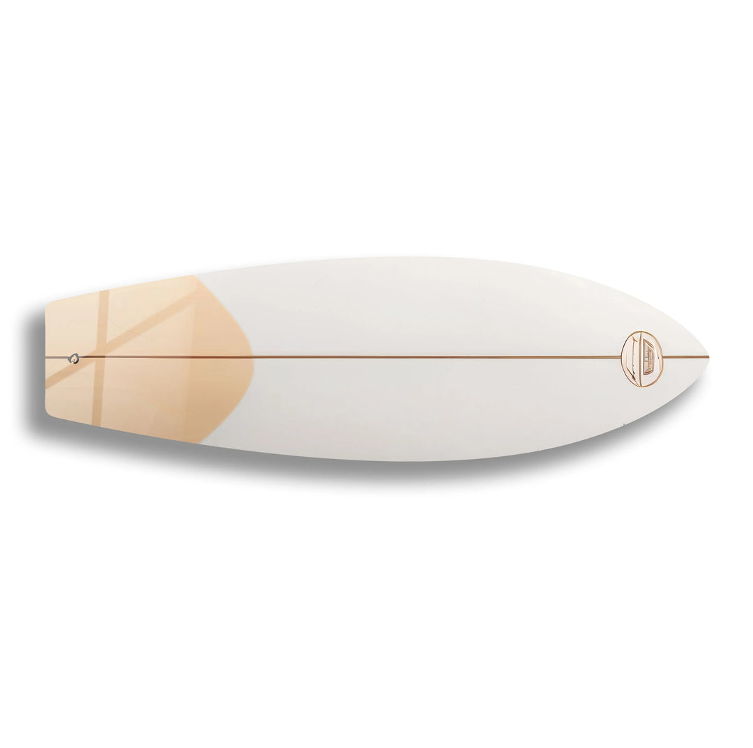 Brown White Surfboard Wall Art - MyPhotoStation