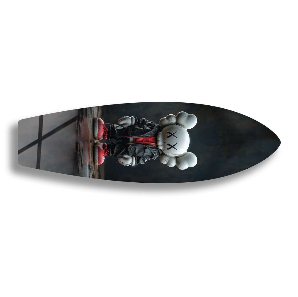 Kaws Inspired Surfboard Wall Art – Urban Street Art & Figurine Design - MyPhotoStation