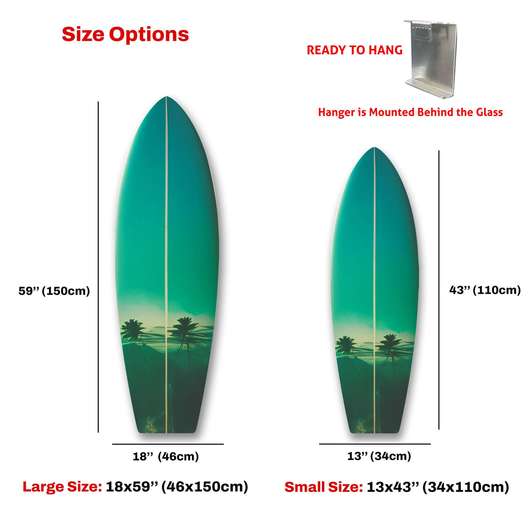 Blue Sky Surfboard Wall Art - MyPhotoStation
